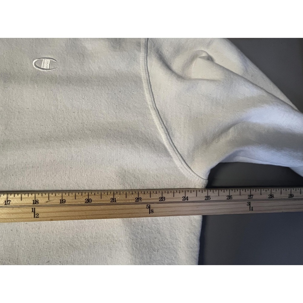 Champion Sweatshirt Mens XL White Crewneck Cartoon MADCAB Franklin Peanuts - Picture 9 of 14
